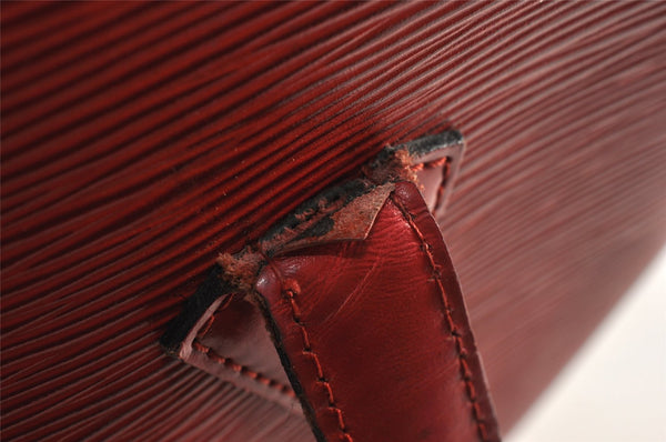 Auth Louis Vuitton Epi Saint Jacques Shopping Shoulder Bag Red M52267 LV 1749K