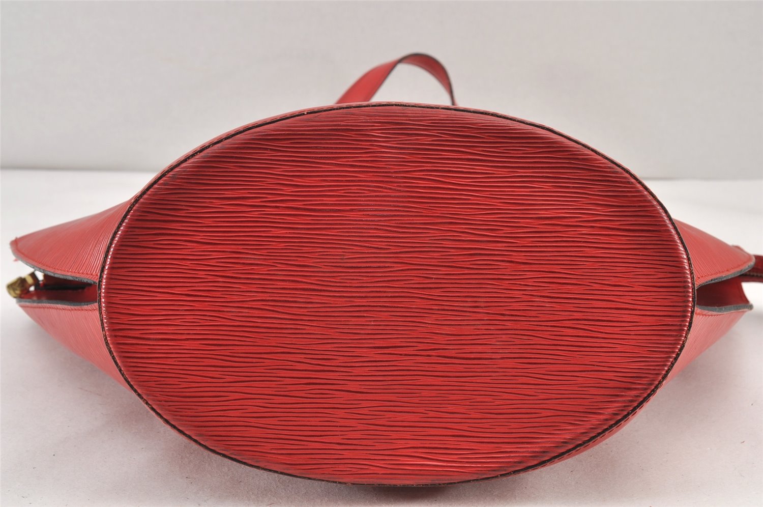 Auth Louis Vuitton Epi Saint Jacques Shopping Shoulder Bag Red M52267 LV 1749K