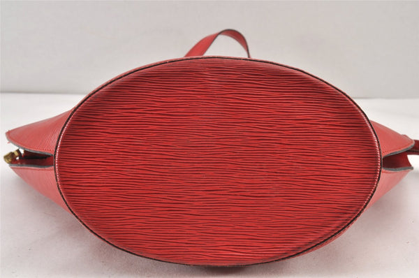 Auth Louis Vuitton Epi Saint Jacques Shopping Shoulder Bag Red M52267 LV 1749K