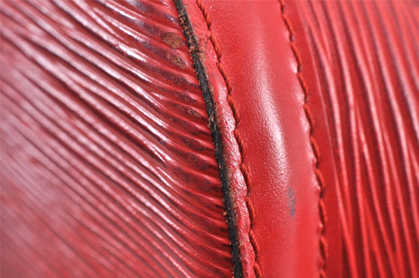 Auth Louis Vuitton Epi Saint Jacques Shopping Shoulder Bag Red M52267 LV 1749K