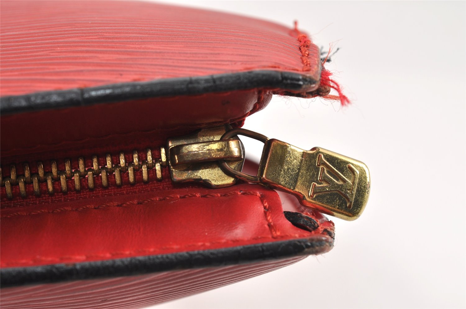 Auth Louis Vuitton Epi Saint Jacques Shopping Shoulder Bag Red M52267 LV 1749K