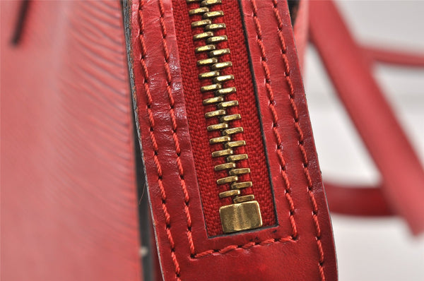 Auth Louis Vuitton Epi Saint Jacques Shopping Shoulder Bag Red M52267 LV 1749K