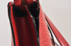 Auth Louis Vuitton Epi Saint Jacques Shopping Shoulder Bag Red M52267 LV 1749K