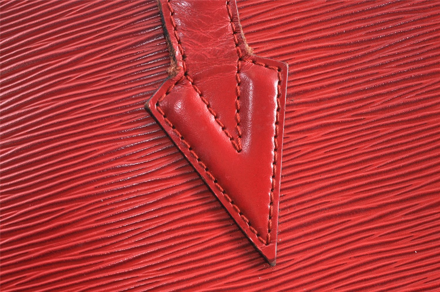 Auth Louis Vuitton Epi Saint Jacques Shopping Shoulder Bag Red M52267 LV 1749K