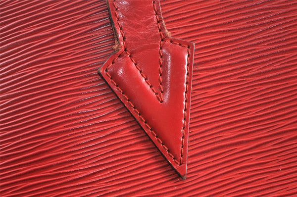 Auth Louis Vuitton Epi Saint Jacques Shopping Shoulder Bag Red M52267 LV 1749K