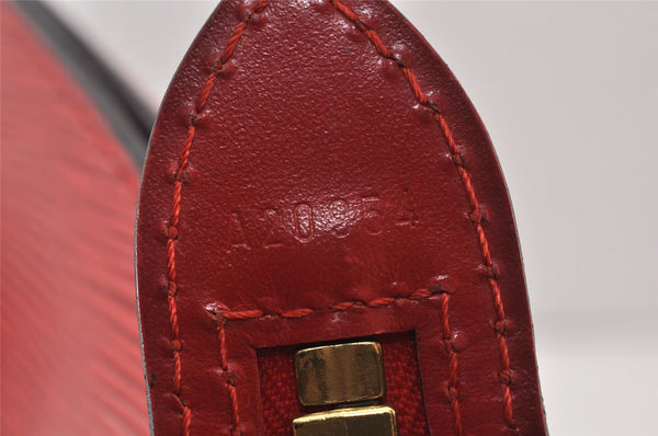 Auth Louis Vuitton Epi Saint Jacques Shopping Shoulder Bag Red M52267 LV 1749K