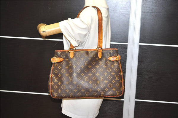 Authentic Louis Vuitton Monogram Batignolles Horizontal Tote Bag M51154 LV 1750I