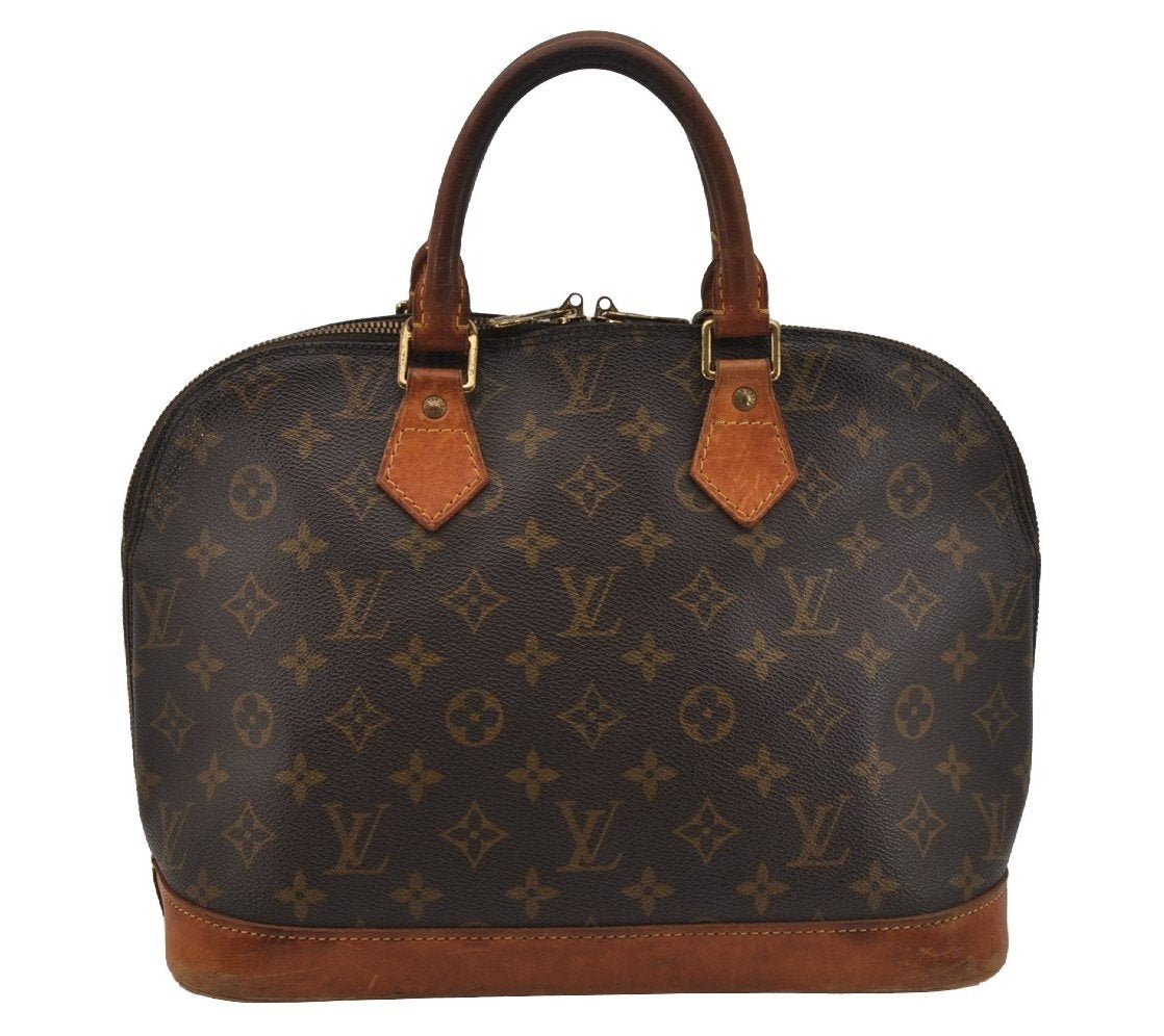 Authentic Louis Vuitton Monogram Alma Hand Bag Purse M51130 LV 1750J
