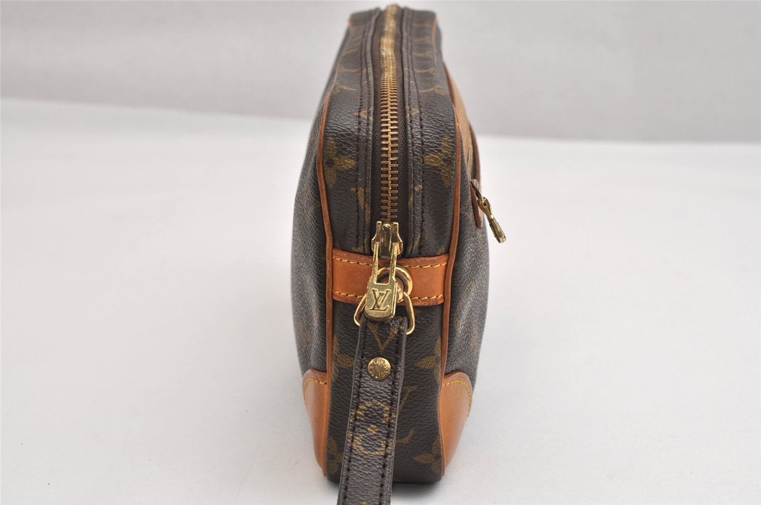 Authentic Louis Vuitton Monogram Marly Dragonne GM M51825 Clutch Hand Bag 1750K