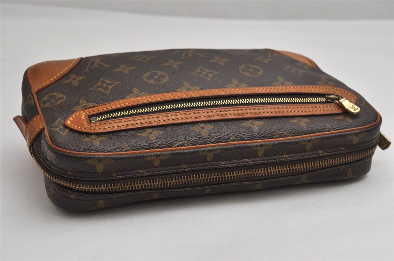 Authentic Louis Vuitton Monogram Marly Dragonne GM M51825 Clutch Hand Bag 1750K