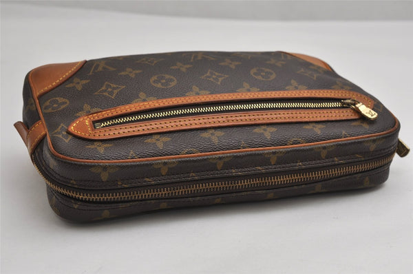 Authentic Louis Vuitton Monogram Marly Dragonne GM M51825 Clutch Hand Bag 1750K