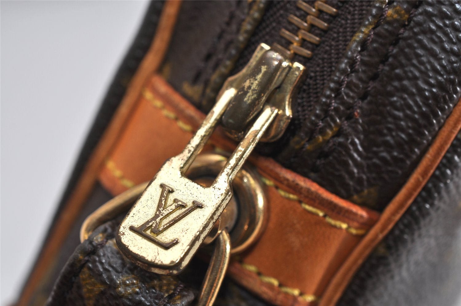 Authentic Louis Vuitton Monogram Marly Dragonne GM M51825 Clutch Hand Bag 1750K