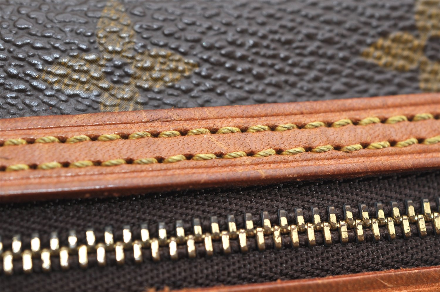 Authentic Louis Vuitton Monogram Marly Dragonne GM M51825 Clutch Hand Bag 1750K