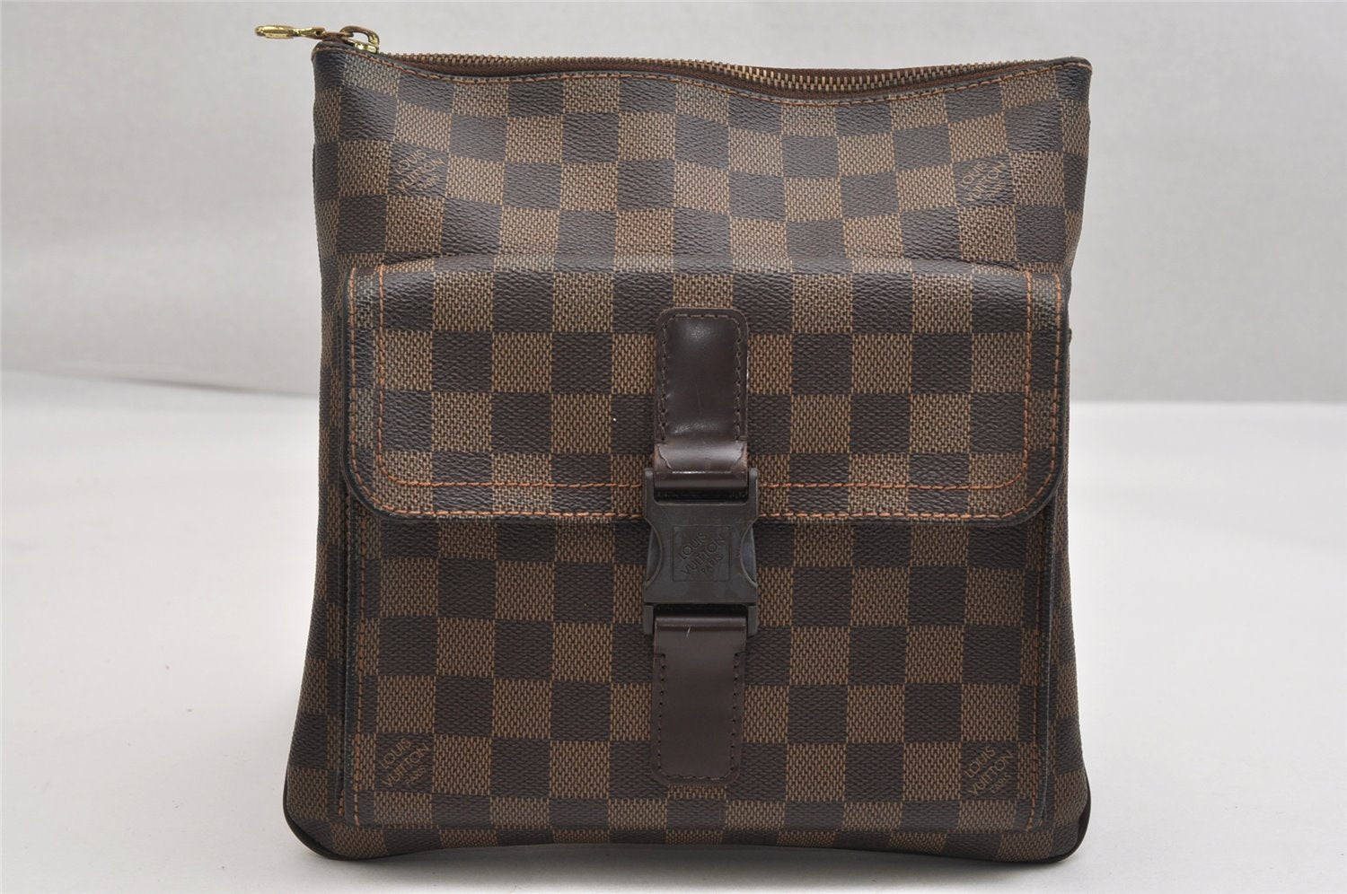 Authentic Louis Vuitton Damier Pochette Melville N51127 Shoulder Cross Bag 1751K