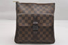 Authentic Louis Vuitton Damier Pochette Melville N51127 Shoulder Cross Bag 1751K