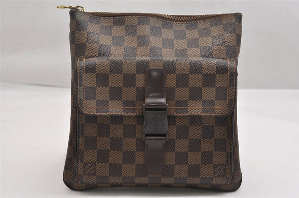 Authentic Louis Vuitton Damier Pochette Melville N51127 Shoulder Cross Bag 1751K
