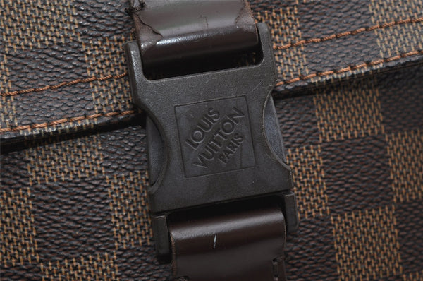 Authentic Louis Vuitton Damier Pochette Melville N51127 Shoulder Cross Bag 1751K