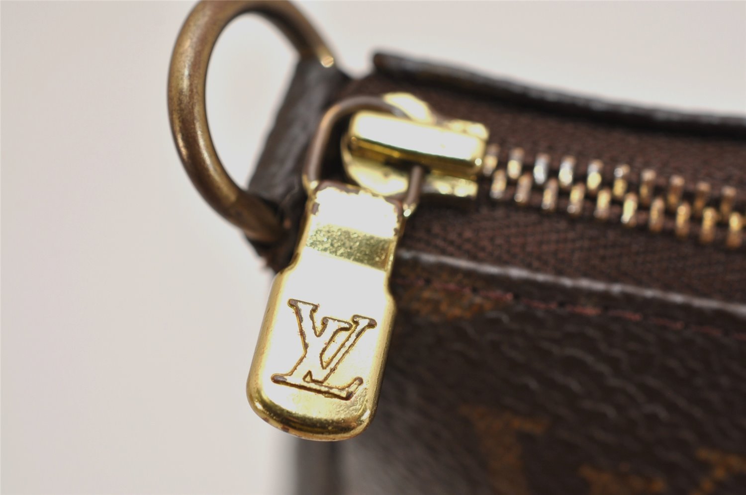 Authentic Louis Vuitton Monogram Pochette Accessoires Pouch M51980 LV Junk 1752K
