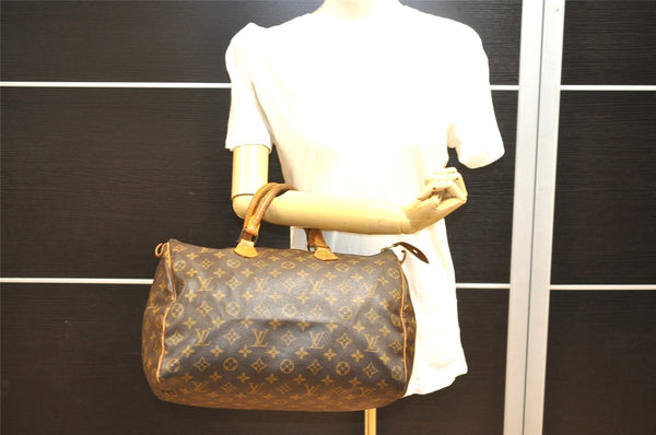 Authentic Louis Vuitton Monogram Speedy 35 Hand Boston Bag M41524 LV 1753I