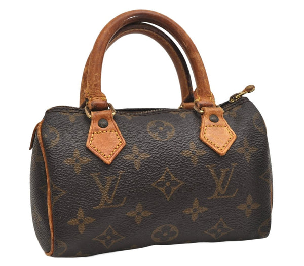 Authentic Louis Vuitton Monogram Mini Speedy Hand Bag Purse M41534 LV 1753K