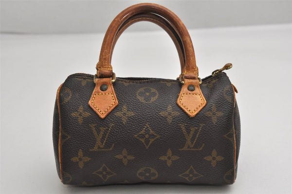 Authentic Louis Vuitton Monogram Mini Speedy Hand Bag Purse M41534 LV 1753K