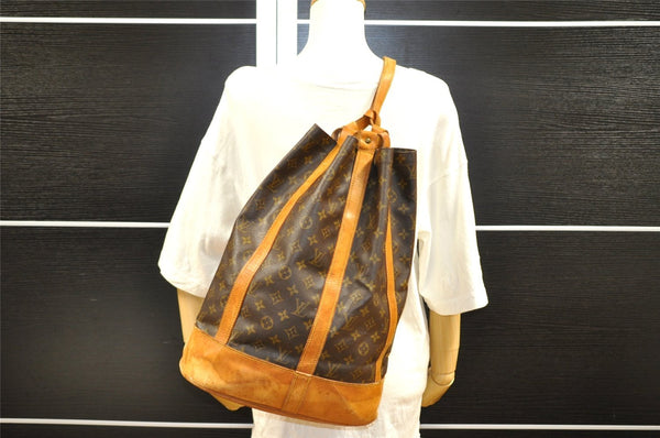 Authentic Louis Vuitton Monogram Randonnee GM Shoulder Bag M42244 LV 1754I
