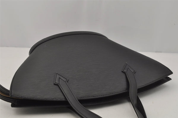 Authentic Louis Vuitton Epi Saint Jacques Hand Bag Black M52272 LV 1755J