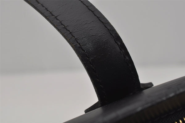 Authentic Louis Vuitton Epi Saint Jacques Hand Bag Black M52272 LV 1755J