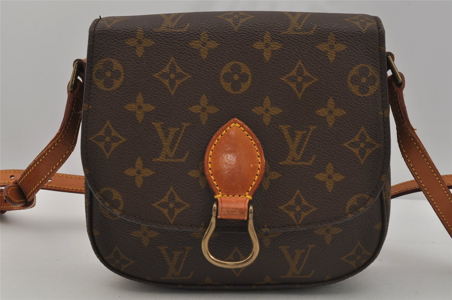 Authentic Louis Vuitton Monogram Saint Cloud MM M51243 Shoulder Cross Bag 1757J