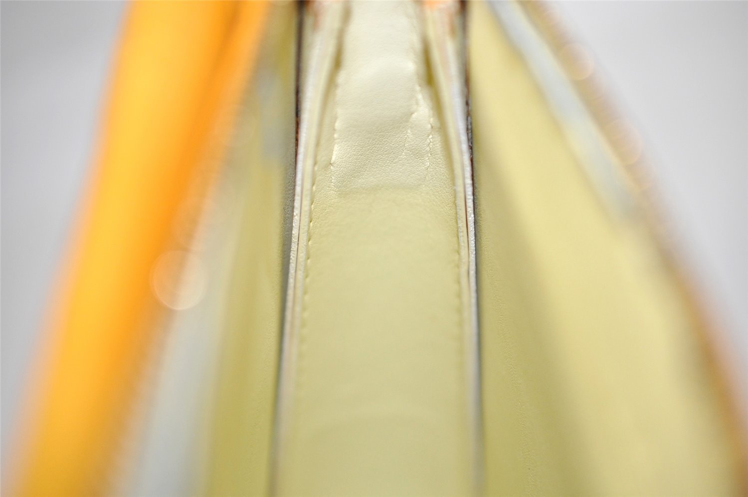 Auth Louis Vuitton Monogram Vernis Mott Shoulder Bag Yellow M91059 LV Junk 1758I