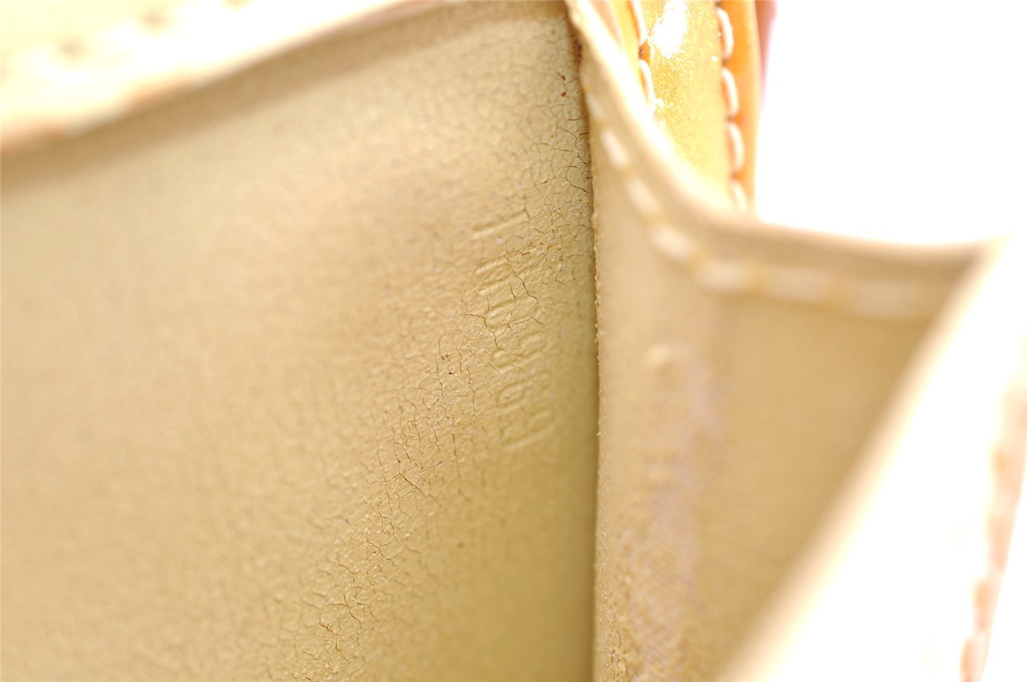 Auth Louis Vuitton Monogram Vernis Mott Shoulder Bag Yellow M91059 LV Junk 1758I