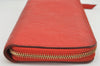 Auth Louis Vuitton Monogram Empreinte Portefeuille Secret Long Wallet Red 1758K