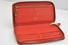 Auth Louis Vuitton Monogram Empreinte Portefeuille Secret Long Wallet Red 1758K