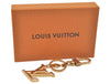 Authentic Louis Vuitton Porte Cles LV Facet Charm Key Ring Gold M65216 Box 1758L