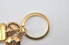 Authentic Louis Vuitton Porte Cles LV Facet Charm Key Ring Gold M65216 Box 1758L