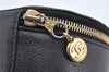 Authentic CHANEL Vintage Caviar Skin CC Logo Cosmetic Pouch Purse Black 1759K