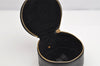 Authentic CHANEL Vintage Caviar Skin CC Logo Cosmetic Pouch Purse Black 1759K