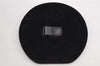 Authentic CHANEL Vintage Caviar Skin CC Logo Cosmetic Pouch Purse Black 1759K