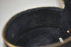 Authentic CHANEL Vintage Caviar Skin CC Logo Cosmetic Pouch Purse Black 1759K
