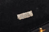 Authentic CHANEL Vintage Caviar Skin CC Logo Cosmetic Pouch Purse Black 1759K