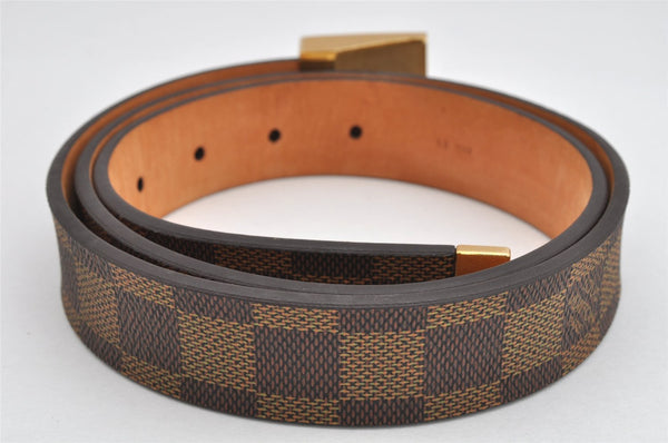 Authentic Louis Vuitton Damier Ceinture Carre Belt 85cm 33.5" M6803 LV 1760K