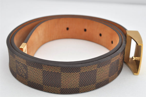 Authentic Louis Vuitton Damier Ceinture Carre Belt 85cm 33.5" M6803 LV 1760K