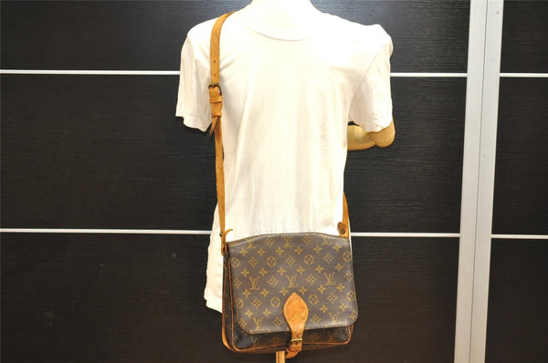 Authentic Louis Vuitton Monogram Cartouchiere GM M51252 Shoulder Cross Bag 1761J