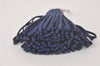 Authentic HERMES Tassel Carmen Key Ring Bag Charm Leather Blue Box 1761L