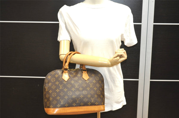 Authentic Louis Vuitton Monogram Alma Hand Bag Purse M51130 LV 1762I