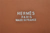 Authentic HERMES Collier de Chien Bangle Bracelet Leather Brown Silver 1762K