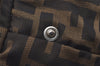 Authentic FENDI Zucca Folding Tote Hand Bag Purse Nylon Leather Brown 1764I