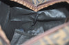 Authentic FENDI Zucca Folding Tote Hand Bag Purse Nylon Leather Brown 1764I