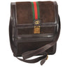 Authentic GUCCI Web Sherry Line Shoulder Bag Purse Suede Leather Brown 1764J
