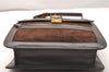 Authentic GUCCI Web Sherry Line Shoulder Bag Purse Suede Leather Brown 1764J